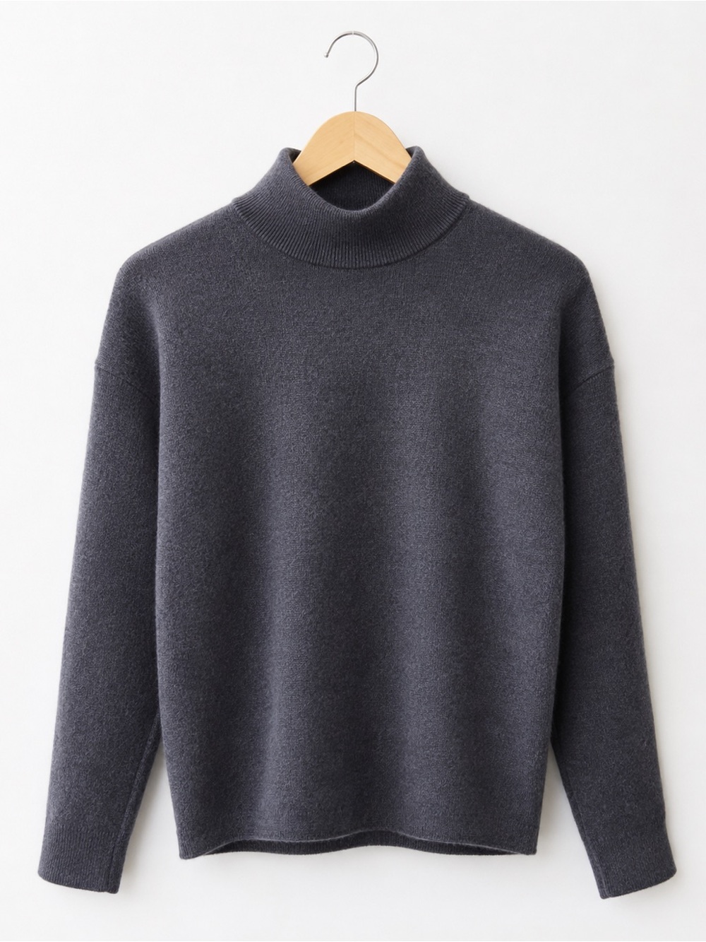 HUGO Navy Turtleneck Sweater